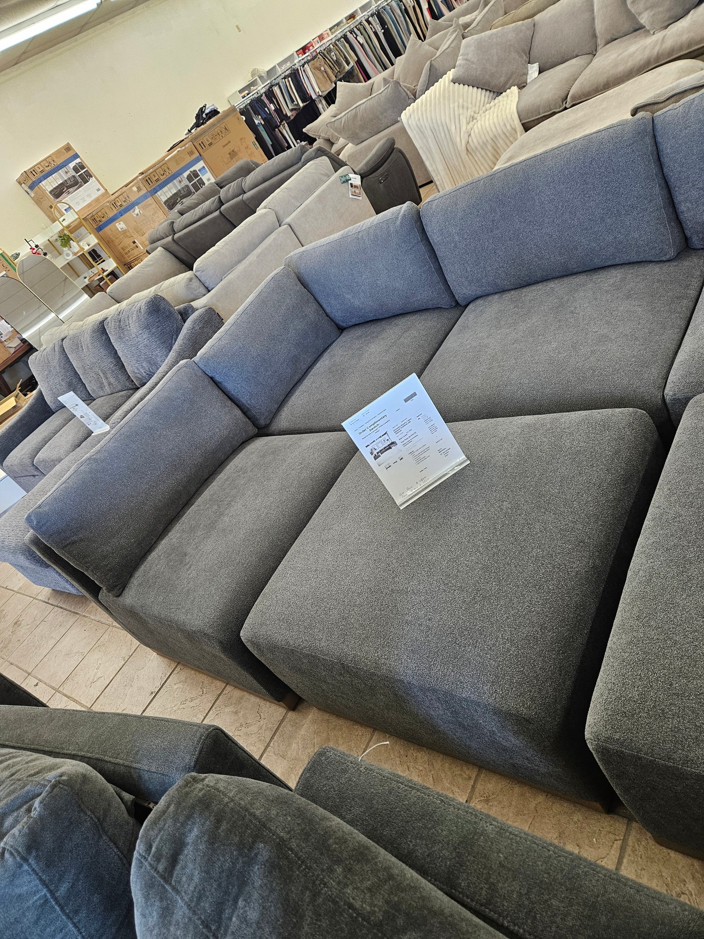 Henredon Dark Gray Sectional