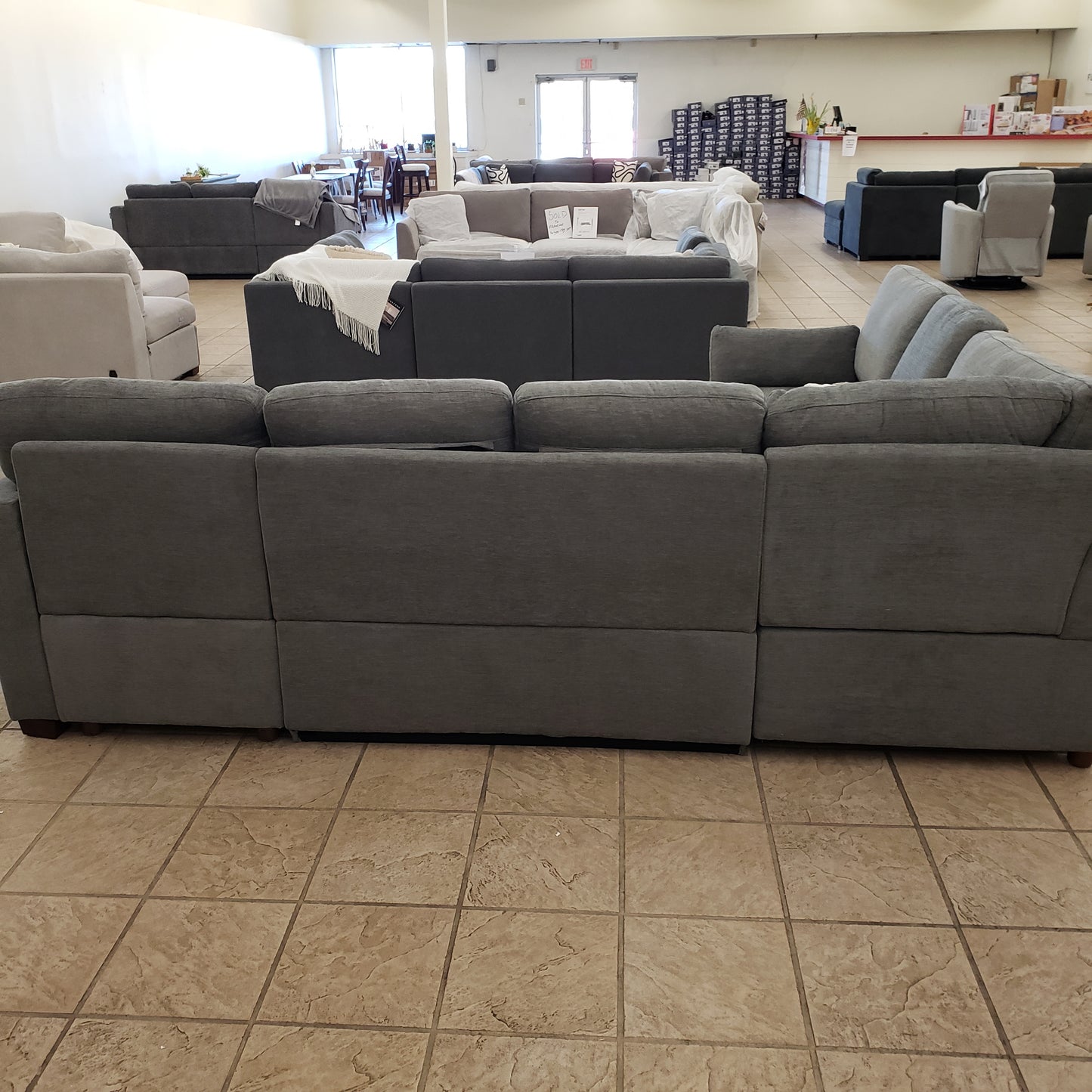 Coddle sleeper Sectional with 2 charging Ports