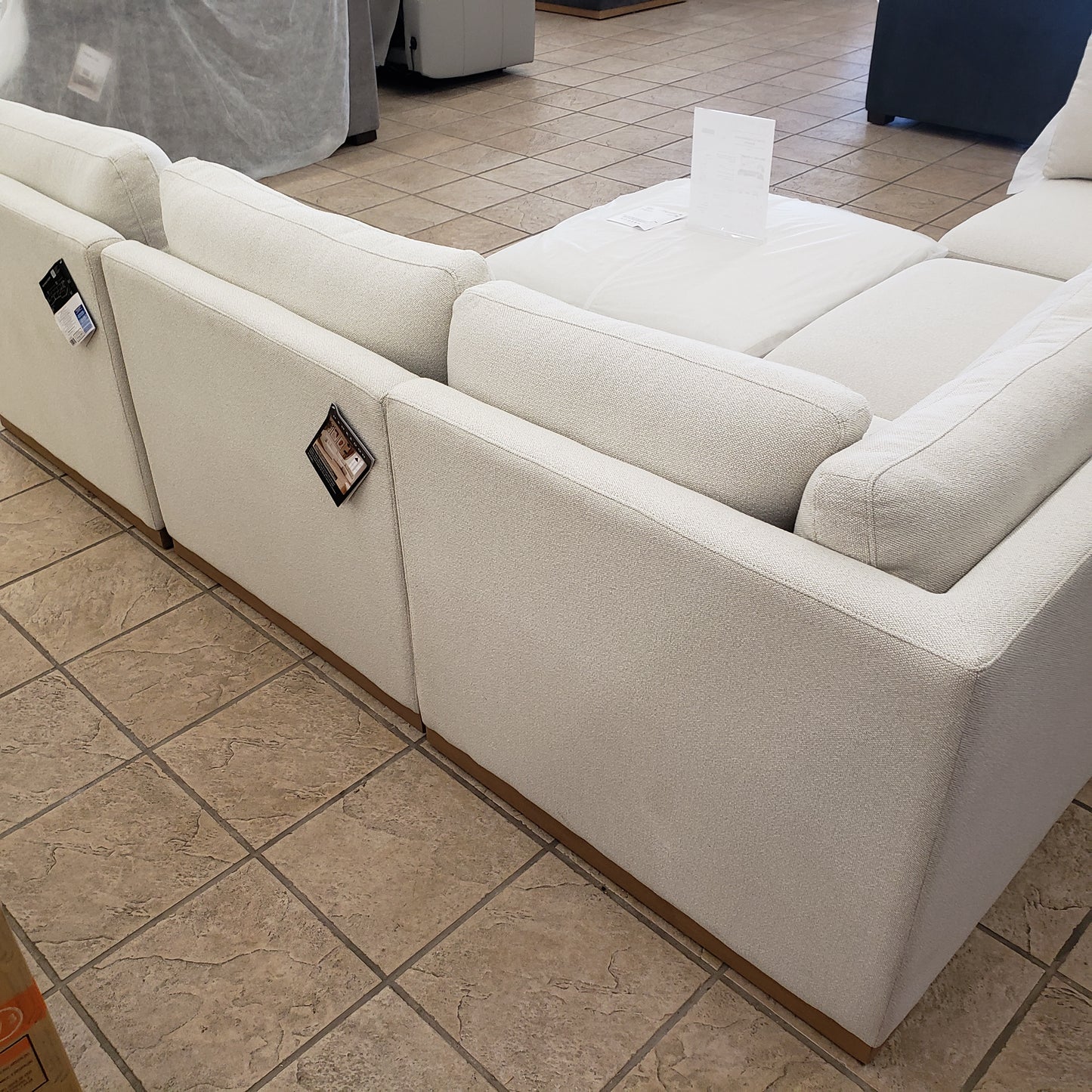 Henredon Murphy Fabric Modular Sectional with Ottoman