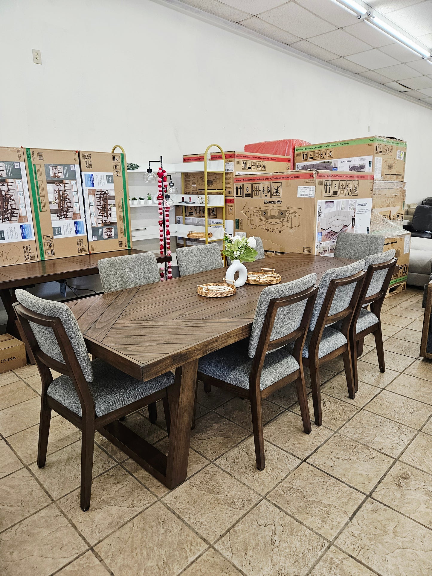 Galena 9 Piece Dining Set - Used