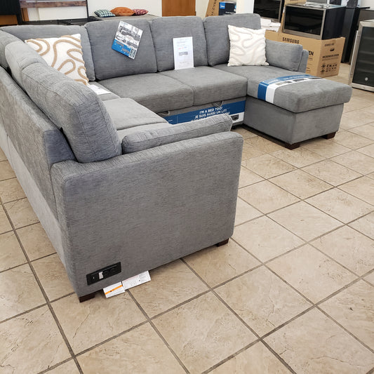 Coddle sleeper Sectional with 2 charging Ports