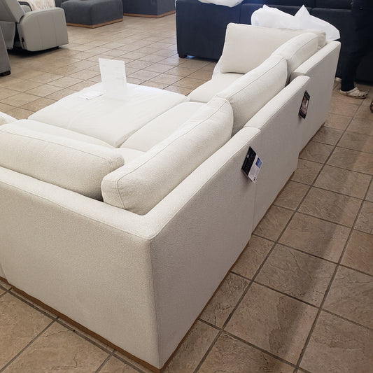 Henredon Murphy Fabric Modular Sectional with Ottoman